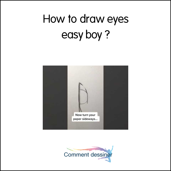 How to draw eyes easy boy